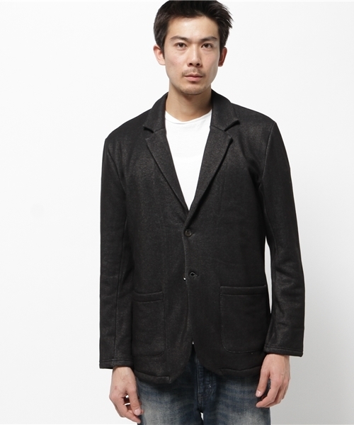 OUTLET(アウトレット)の「【WHO'S WHO gallery】RJデニムムートンテーラードJKT(テーラードジャケット・メンズ・ブラック・MEDIUM/LARGE)」の2枚目の写真