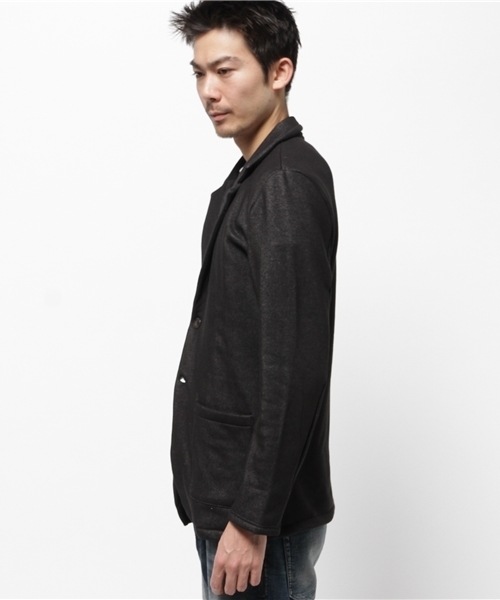 OUTLET(アウトレット)の「【WHO'S WHO gallery】RJデニムムートンテーラードJKT(テーラードジャケット・メンズ・ブラック・MEDIUM/LARGE)」の3枚目の写真