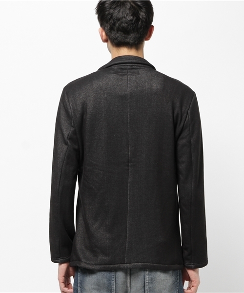 OUTLET(アウトレット)の「【WHO'S WHO gallery】RJデニムムートンテーラードJKT(テーラードジャケット・メンズ・ブラック・MEDIUM/LARGE)」の4枚目の写真
