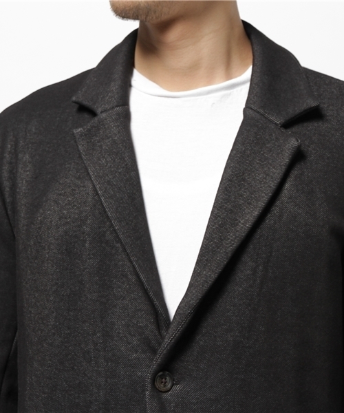 OUTLET(アウトレット)の「【WHO'S WHO gallery】RJデニムムートンテーラードJKT(テーラードジャケット・メンズ・ブラック・MEDIUM/LARGE)」の5枚目の写真