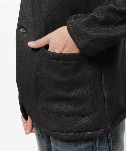 OUTLET(アウトレット)の「【WHO'S WHO gallery】RJデニムムートンテーラードJKT(テーラードジャケット・メンズ・ブラック・MEDIUM/LARGE)」の6枚目の写真