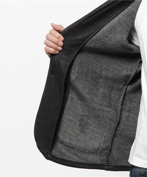 OUTLET(アウトレット)の「【WHO'S WHO gallery】RJデニムムートンテーラードJKT(テーラードジャケット・メンズ・ブラック・MEDIUM/LARGE)」の7枚目の写真