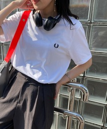 FRED PERRY（フレッドペリー）の「[FRED PERRY フレッドペリー] ワンポイントロゴ刺繍 ショートスリーブリンガーTシャツ M3519（Tシャツ/カットソー）」