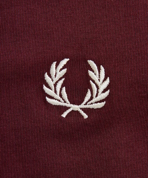 FRED PERRY（フレッドペリー）の「[FRED PERRY/フレッドペリー] ワンポイントロゴ刺繍 ショートスリーブリンガーTシャツ M3519（Tシャツ/カットソー・レディース・モスグリーン/ダークグリーン/ワイン/グレー/キナリ/ブラック/ネイビー/ホワイト・S/XS/L/M/XL）」の14枚目の写真