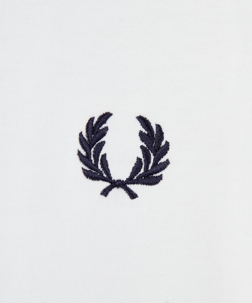 FRED PERRY（フレッドペリー）の「【WEB先行予約】[FRED PERRY/フレッドペリー] ワンポイントロゴ刺繍 ショートスリーブリンガーTシャツ M3519（Tシャツ/カットソー・レディース・モスグリーン/ダークグリーン/ワイン/グレー/キナリ/ブラック/ネイビー/ホワイト・S/XS/L/M/XL）」の15枚目の写真