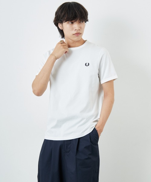 FRED PERRY/フレッドペリー] ワンポイントロゴ刺繍 ショートスリーブ 