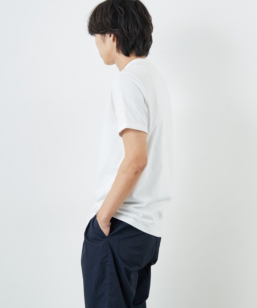 FRED PERRY（フレッドペリー）の「[FRED PERRY/フレッドペリー] ワンポイントロゴ刺繍 ショートスリーブリンガーTシャツ M3519（Tシャツ/カットソー・レディース・モスグリーン/ダークグリーン/ワイン/グレー/キナリ/ブラック/ネイビー/ホワイト・S/XS/L/M/XL）」の22枚目の写真