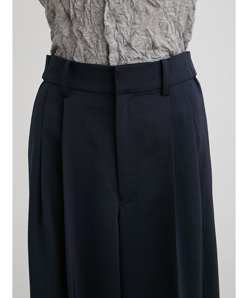 MIESROHE（ミースロエ）の「UVカットサテンワイドパンツ（その他パンツ・レディース・オリーブ/ダークネイビー/ホワイト・0/1）」の20枚目の写真