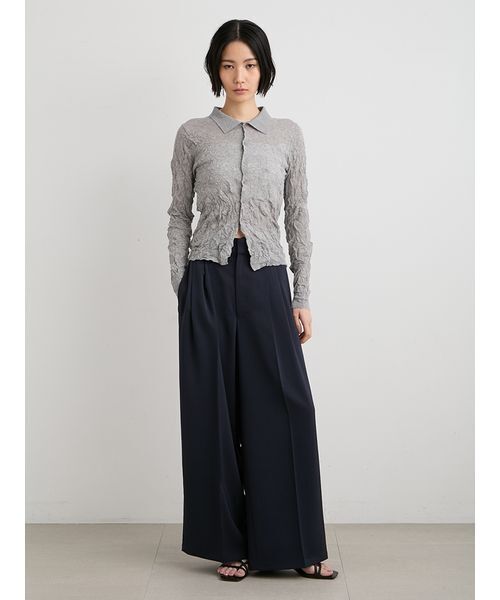 MIESROHE（ミースロエ）の「UVカットサテンワイドパンツ（その他パンツ・レディース・オリーブ/ダークネイビー/ホワイト・0/1）」の15枚目の写真