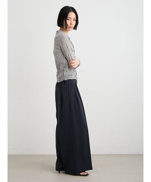 MIESROHE（ミースロエ）の「UVカットサテンワイドパンツ（その他パンツ・レディース・オリーブ/ダークネイビー/ホワイト・0/1）」の17枚目の写真