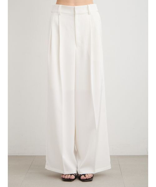 MIESROHE（ミースロエ）の「UVカットサテンワイドパンツ（その他パンツ・レディース・オリーブ/ダークネイビー/ホワイト・0/1）」の9枚目の写真