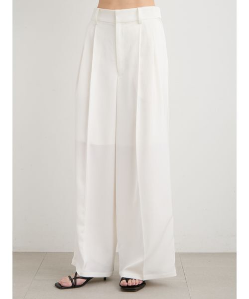 MIESROHE（ミースロエ）の「UVカットサテンワイドパンツ（その他パンツ・レディース・オリーブ/ダークネイビー/ホワイト・0/1）」の10枚目の写真