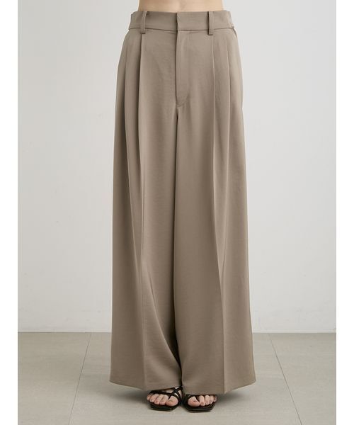 MIESROHE（ミースロエ）の「UVカットサテンワイドパンツ（その他パンツ・レディース・オリーブ/ダークネイビー/ホワイト・0/1）」の12枚目の写真