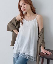 DISCOAT（ディスコート）の「【Noka】レース使いキャミチュニック（キャミソール）」