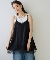 DISCOAT（ディスコート）の「【Noka】レース使いキャミチュニック（キャミソール）」