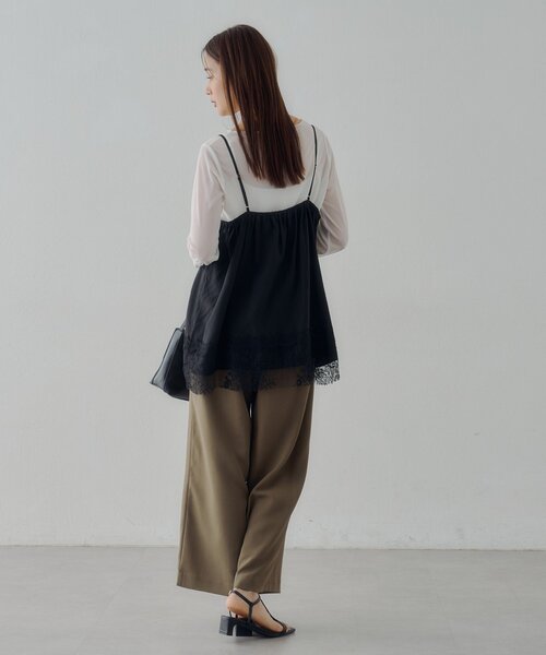 DISCOAT（ディスコート）の「【Noka】レース使いキャミチュニック（キャミソール・レディース・ブラック/ベージュ・FREE）」の12枚目の写真