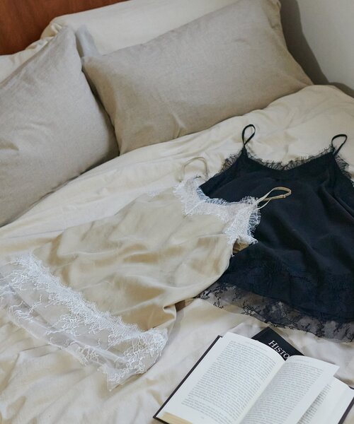 DISCOAT（ディスコート）の「【Noka】レース使いキャミチュニック（キャミソール・レディース・ブラック/ベージュ・FREE）」の22枚目の写真