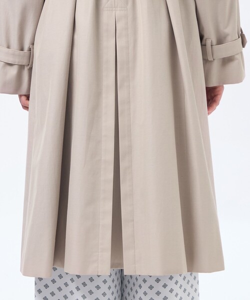 MACKINTOSH PHILOSOPHY（ﾏｯｷﾝﾄｯｼｭ ﾌｨﾛｿﾌｨｰ）の「【LEE4月号/蛯原友里さん着用】【WELBURY TRENCH(ウェルベリートレンチ)】ライトギャバジン（トレンチコート・レディース・ネイビー/ベージュ系その他・38/36）」の10枚目の写真