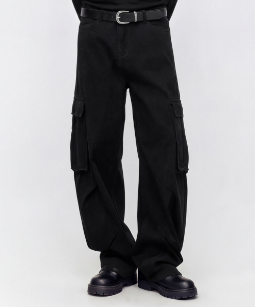 DWSE(ディーダブリューエスイー)の「カーゴワイドバルーンパンツ(ブラック)(その他パンツ・メンズ・その他・SMALL/MEDIUM/LARGE/X-LARGE)」の1枚目の写真