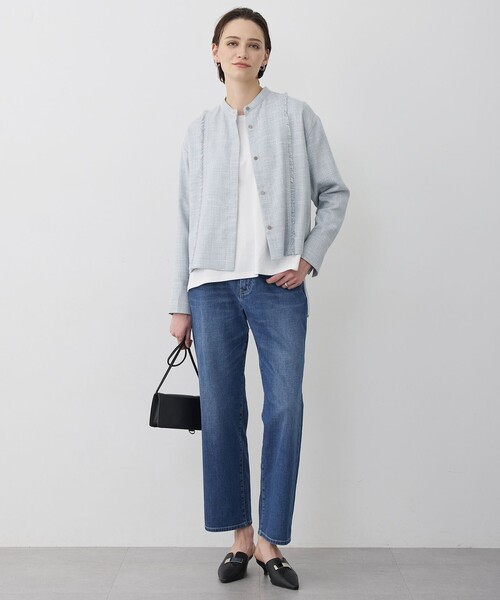 ICB（アイシービー）の「ライトストレッチデニム ストレートパンツ（その他パンツ・レディース・ブルー系・23/24/25/26/27）」の14枚目の写真