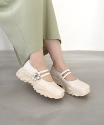 ダブル ストラップ スニーカー ソール シューズ /61107 バレエスニーカー