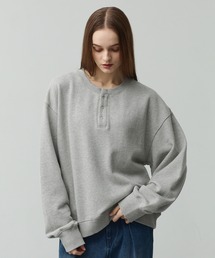 CALLNE（カルネ）の「【CALLNE】 Vintage Henley Neck Sweat   / ヴィンテージヘンリーネックスウェット（スウェット）」