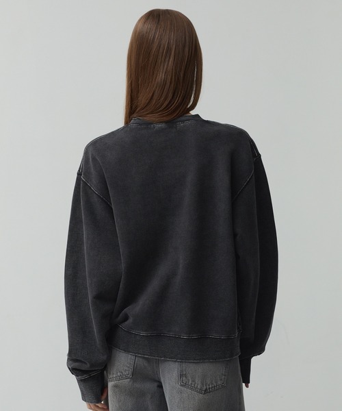 CALLNE(カルネ)の「【CALLNE】 Vintage Henley Neck Sweat / ヴィンテージヘンリーネックスウェット(スウェット・メンズ・ブラック系/ライトグレー・M/L)」の11枚目の写真