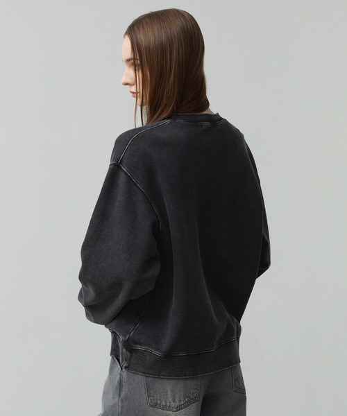 CALLNE(カルネ)の「【CALLNE】 Vintage Henley Neck Sweat / ヴィンテージヘンリーネックスウェット(スウェット・メンズ・ブラック系/ライトグレー・M/L)」の12枚目の写真