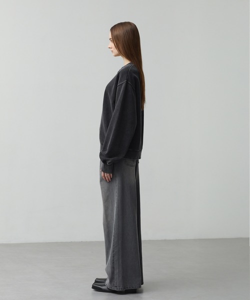 CALLNE(カルネ)の「【CALLNE】 Vintage Henley Neck Sweat / ヴィンテージヘンリーネックスウェット(スウェット・メンズ・ブラック系/ライトグレー・M/L)」の21枚目の写真