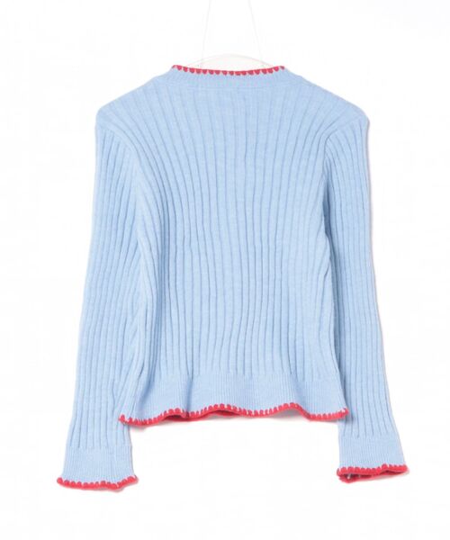 almo（アルモ）の「【LAMPOON】パイピングステッチカーディガン（カーディガン/ボレロ・レディース・ブルー/ネイビー・FREE）」の16枚目の写真