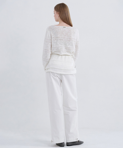 MICANE(ミケーネ)の「イリアナブークルシースルーニット(ニット/セーター・レディース・アイボリー/ブラック・X-LARGE/LARGE/MEDIUM/SMALL)」の13枚目の写真
