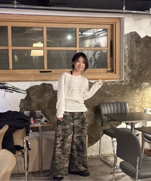 MICANE(ミケーネ)の「イリアナブークルシースルーニット(ニット/セーター・レディース・アイボリー/ブラック・X-LARGE/LARGE/MEDIUM/SMALL)」の9枚目の写真