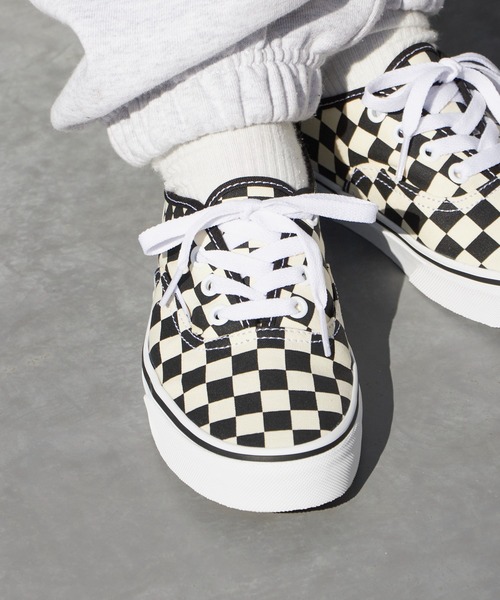 VANS（バンズ）の「VANS/ヴァンズ AUTHENTIC チェッカーフラッグ オーセンティック スニーカー 秋 秋服 2026年秋冬（スニーカー・メンズ・チェック・5/7/8h/9h/6h/5h/6/8/10/9）」の9枚目の写真