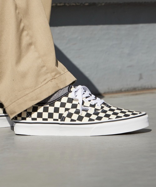 VANS（バンズ）の「VANS/ヴァンズ AUTHENTIC チェッカーフラッグ オーセンティック スニーカー 秋 秋服 2026年秋冬（スニーカー・メンズ・チェック・5/7/8h/9h/6h/5h/6/8/10/9）」の5枚目の写真