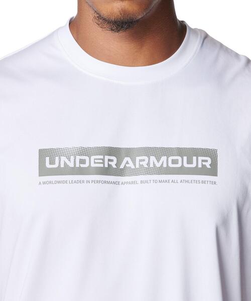 UNDER ARMOUR(アンダーアーマー)の「UAテック ワードマーク スリーブレス シャツ(トレーニング/メンズ)(タンクトップ・メンズ・ホワイト・3XL/M/L/XL)」の3枚目の写真