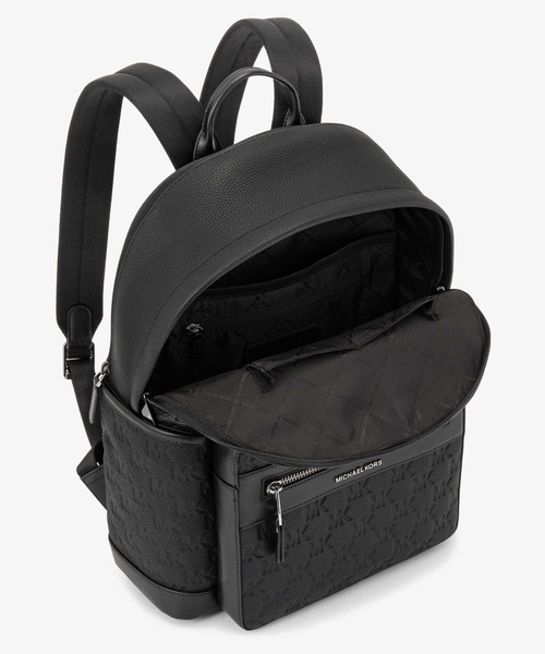 MICHAEL KORS(マイケルコース)の「JET SET ロゴエンボス ペブルレザー バックパック ミディアム(バックパック/リュック・メンズ・ブラック・FREE)」の3枚目の写真