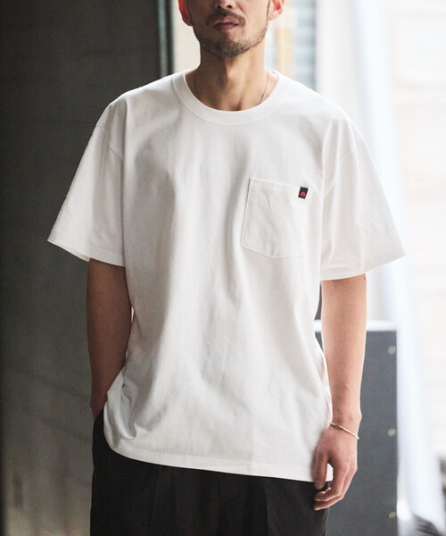 RED KAP（レッドキャップ）の「RED KAP/レッドキャップ 別注 2P クルーネック ショートスリーブ ワンポイントロゴ ポケットTee/2枚セット（Tシャツ/カットソー・メンズ・ブラック/その他9/ライトグレー/ホワイト・MEDIUM/X-LARGE/SMALL/LARGE）」の5枚目の写真