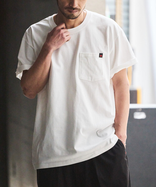 RED KAP（レッドキャップ）の「RED KAP/レッドキャップ 別注 2P クルーネック ショートスリーブ ワンポイントロゴ ポケットTee/2枚セット（Tシャツ/カットソー・メンズ・ブラック/その他9/ライトグレー/ホワイト・MEDIUM/X-LARGE/SMALL/LARGE）」の6枚目の写真