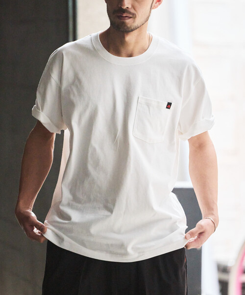 RED KAP（レッドキャップ）の「RED KAP/レッドキャップ 別注 2P クルーネック ショートスリーブ ワンポイントロゴ ポケットTee/2枚セット（Tシャツ/カットソー・メンズ・ブラック/その他9/ライトグレー/ホワイト・MEDIUM/X-LARGE/SMALL/LARGE）」の7枚目の写真