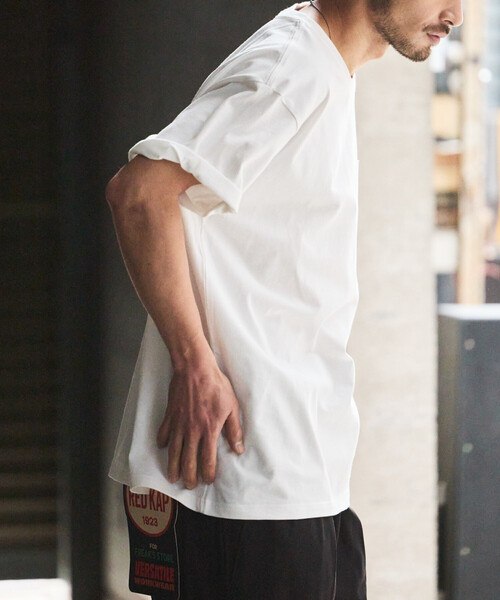 RED KAP（レッドキャップ）の「RED KAP/レッドキャップ 別注 2P クルーネック ショートスリーブ ワンポイントロゴ ポケットTee/2枚セット（Tシャツ/カットソー・メンズ・ブラック/その他9/ライトグレー/ホワイト・MEDIUM/X-LARGE/SMALL/LARGE）」の9枚目の写真