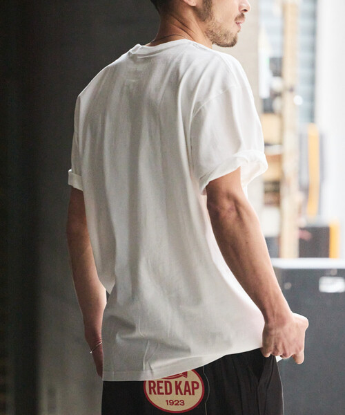 RED KAP（レッドキャップ）の「RED KAP/レッドキャップ 別注 2P クルーネック ショートスリーブ ワンポイントロゴ ポケットTee/2枚セット（Tシャツ/カットソー・メンズ・ブラック/その他9/ライトグレー/ホワイト・MEDIUM/X-LARGE/SMALL/LARGE）」の10枚目の写真