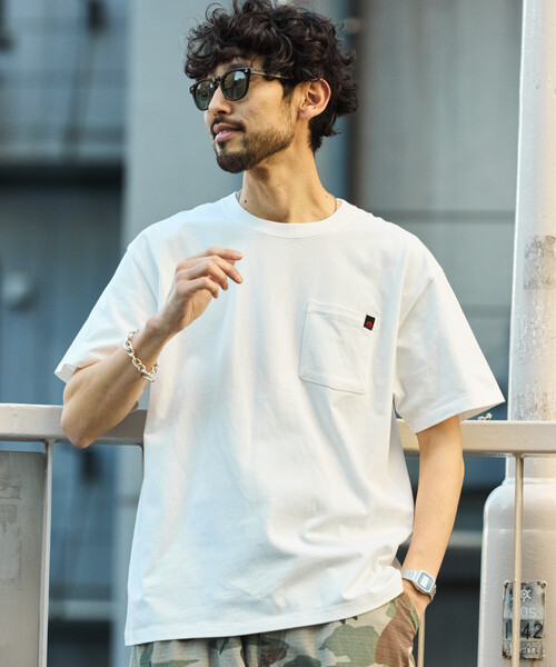 RED KAP（レッドキャップ）の「RED KAP/レッドキャップ 別注 2P クルーネック ショートスリーブ ワンポイントロゴ ポケットTee/2枚セット（Tシャツ/カットソー・メンズ・ブラック/その他9/ライトグレー/ホワイト・MEDIUM/X-LARGE/SMALL/LARGE）」の19枚目の写真