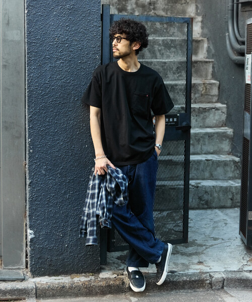 RED KAP（レッドキャップ）の「RED KAP/レッドキャップ 別注 2P クルーネック ショートスリーブ ワンポイントロゴ ポケットTee/2枚セット（Tシャツ/カットソー・メンズ・ブラック/その他9/ライトグレー/ホワイト・MEDIUM/X-LARGE/SMALL/LARGE）」の22枚目の写真