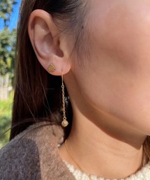 IRIEBEACH（アイリービーチ）の「sunrise chain pierce/【ハワイアンジュエリー】【サージカルステンレス】【金属アレルギー対応】【IRIEBEACH / アイリービーチ】つけっぱなしOK（ピアス（両耳用））」