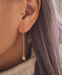 IRIEBEACH（アイリービーチ）の「sunrise chain pierce/【ハワイアンジュエリー】【サージカルステンレス】【金属アレルギー対応】【IRIEBEACH / アイリービーチ】つけっぱなしOK（ピアス（両耳用））」