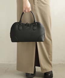 ANEMONE（アネモネ）の「レザー調ワイドボストンバッグ（ボストンバッグ）」