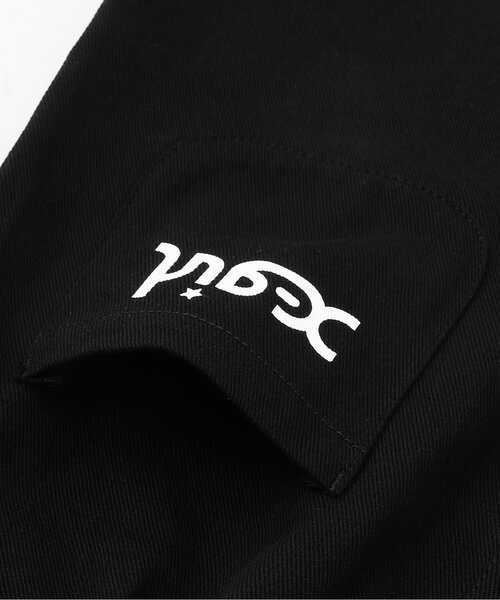 X-girl Stages（エックスガールステージス）の「【人気商品再入荷】【直営店で取り扱い無し】ワッペンつき三分丈折り返しショートパンツ（その他パンツ・キッズ・オレンジ/ブラック・140cm/100cm/130cm/110cm/120cm）」の12枚目の写真