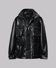 CORNERBLESS（コーナーブレス）の「CROCO FAKE LEATHER JACKET（ライダースジャケット）」