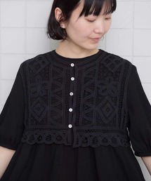 l'atelier du savon | 花とリボンのバテンレース　ベスト(ベスト)