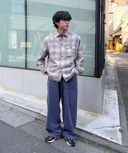 CIAOPANIC TYPY(チャオパニックティピー)の「【着心地◎】ユニセックス/シアサッカーフェードチェックシャツ(シャツ/ブラウス・メンズ・グリーン/ベージュ/グレー・MEDIUM/LARGE)」の17枚目の写真